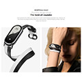 xiaomi smart band 8 double wrap strap black and white extra photo 2