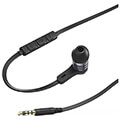 hama 184135 intense headphones in ear flat ribbon cable black extra photo 1