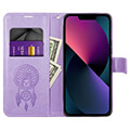 mezzo book case for xiaomi redmi note 12 4g dreamcatcher purple extra photo 2