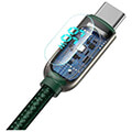 baseus display cable usb to type c 66w 1m green extra photo 1