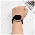 4smarts armband fitbit sense versa 3 mesh black extra photo 3