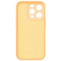 baseus liquid silica gel case iphone 14 pro max sunglow tempered glass cleaning kit extra photo 1