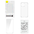 baseus transparent case and tempered glass set corning iphone 13 pro extra photo 7