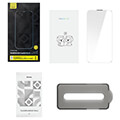 baseus crystal tempered glass dust proof 03mm iphone 14 plus 13 pro max extra photo 5