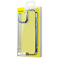 baseus glitter transparent case iphone 13 pro blue extra photo 1