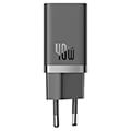 baseus wall charger gan5 40w 2x type c black extra photo 5