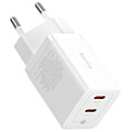 baseus wall charger gan5 40w 2x type c white extra photo 2 baseus wall charger gan5 40w 2x type c white extra photo 2