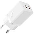 baseus wall charger gan5 40w 2x type c white extra photo 3 baseus wall charger gan5 40w 2x type c white extra photo 3