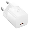 baseus mini wall charger gan5 30w white extra photo 1