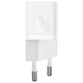 baseus mini wall charger gan5 30w white extra photo 3