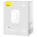 baseus mini wall charger gan5 30w white extra photo 6