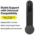 baseus magnetic car phone holder with wireless charger extra photo 1