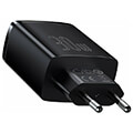 baseus wall compact quick charger 2xusb type c pd 3a 30w black extra photo 4