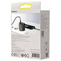 baseus wall compact quick charger 2xusb type c pd 3a 30w black extra photo 6