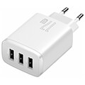 baseus universal wall charger 3x usb 34a 17w white extra photo 2
