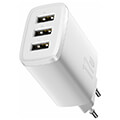 baseus universal wall charger 3x usb 34a 17w white extra photo 3
