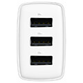 baseus universal wall charger 3x usb 34a 17w white extra photo 4