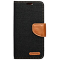 canvas book case for xiaomi redmi note 12s black extra photo 2