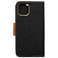 canvas book case for xiaomi redmi note 12s black extra photo 3