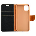 canvas book case for xiaomi redmi note 12s black extra photo 4