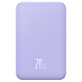 baseus wireless powerbank qi 20000mah mini magnetic magsafe 20w purple extra photo 1