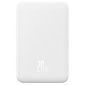baseus wireless powerbank qi 20000mah mini magnetic magsafe 20w white extra photo 1