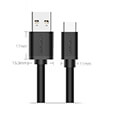 charging cable usb 30 ugreen us184 type c black nickel 1m 20882 extra photo 1