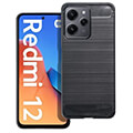 carbon case for xiaomi redmi 12 4g redmi 12 5g black extra photo 1