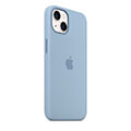 silicone mag cover case with magsafe for iphone 15 plus light blue extra photo 1