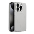 silicone mag cover case with magsafe for iphone 15 pro titanium extra photo 1