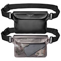 spigen aqua shield waterproof waist bag a620 2 pack black transparent black extra photo 1