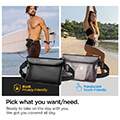 spigen aqua shield waterproof waist bag a620 2 pack black transparent black extra photo 4