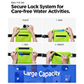 spigen aqua shield waterproof waist bag a620 2 pack cactus gren extra photo 3