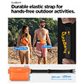 spigen aqua shield waterproof waist bag a620 2 pack sunset orange extra photo 2
