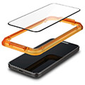 spigen glass tr alignmaster 2 pack fc black for iphone 15 extra photo 1