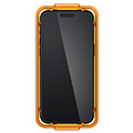 spigen glass tr alignmaster 2 pack fc black for iphone 15 plus extra photo 1