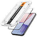 spigen glass tr ez fit 2 pack fc black for iphone 15 pro extra photo 2