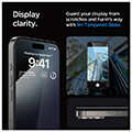 spigen glass tr ez fit 2 pack fc black for iphone 15 pro max extra photo 10