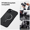pitaka magez 3 1500d case black grey for iphone 14 plus extra photo 6