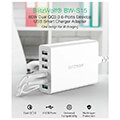 blitzwolf bw s15 charger 6 port usb qc 30 60w white extra photo 9 blitzwolf bw s15 charger 6 port usb qc 30 60w white extra photo 9