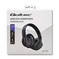 qoltec soundmasters wireless headphones with microphone bt 50 ab black extra photo 2