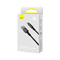 baseus tungsten gold cable usb to usb c pd 100w 1m black extra photo 3