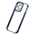 baseus iphone 14 pro glitter transparent case tempered glass set blue extra photo 6