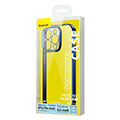 baseus iphone 14 pro glitter transparent case tempered glass set blue extra photo 9