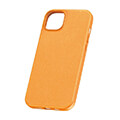 baseus iphone 15 plus case fauxther series orange extra photo 1