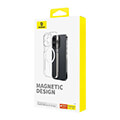 baseus iphone 15 plus magnetic case os lucent series clear extra photo 3
