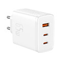 baseus wall charger os cube pro 2x type c usb 65w white extra photo 2