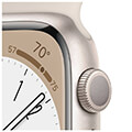 apple watch series 8 mnp23 45mm starlight aluminium case case with starlight sport band m l extra photo 2