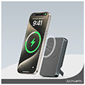 4smarts wireless powerbank onestyle 5000mah magsafe case apple iphone 15 pro max grey extra photo 4