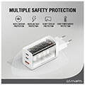4smarts wall charger pd trio 45w gan 2x type c usb white extra photo 7